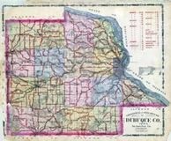 Dubuque County Topographical and Rural Route Map, Dubuque County 1906